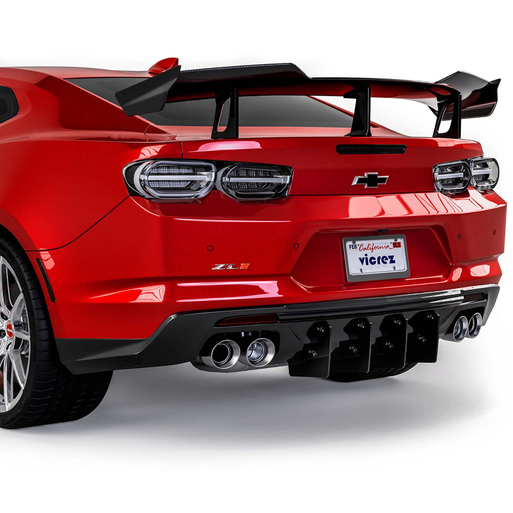 Vicrez Genali Rear Diffuser Add-On vz102137 | Chevrolet Camaro 2016-2024