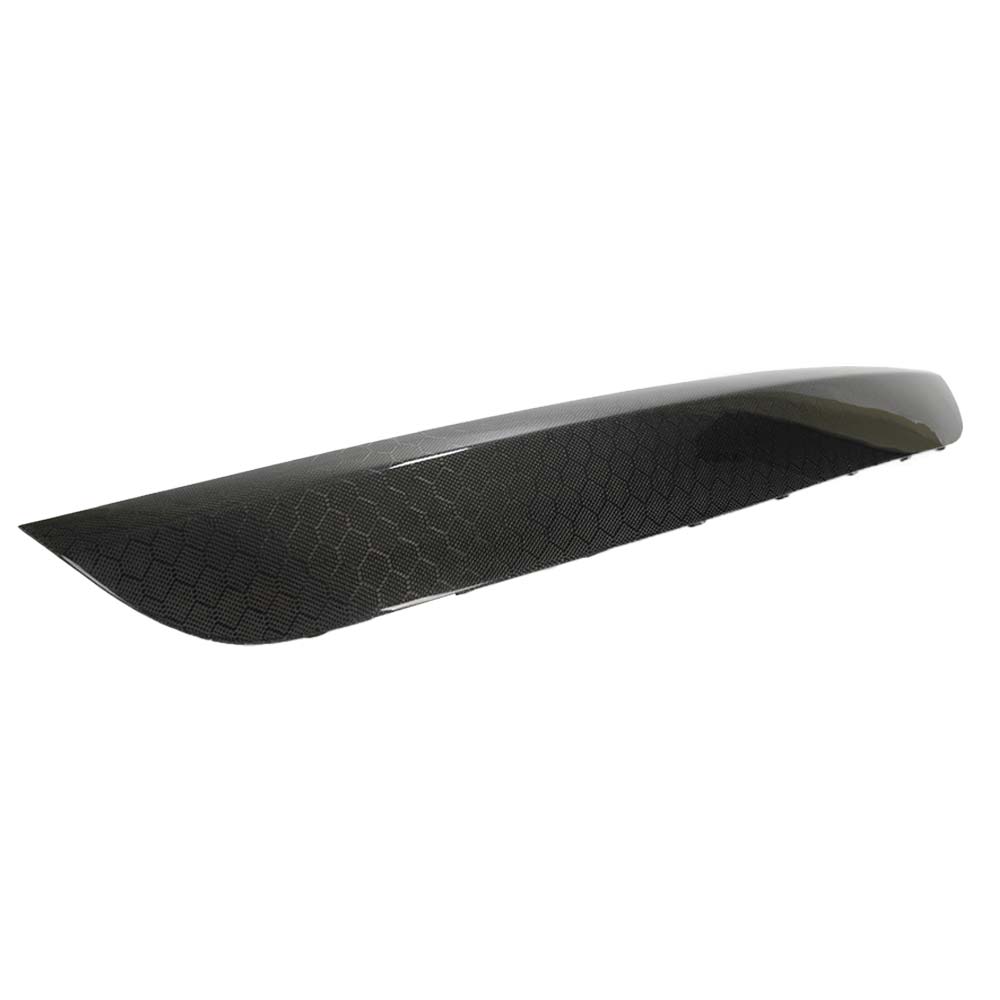 Vicrez Gloss Honeycomb Weave Carbon Fiber Front Bumper Trim Cover vz102536-HCF | Dodge Charger Hellcat/SRT 2015-2023