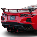 Vicrez High Wing Carbon Fiber Rear Spoiler vz102208 | Chevrolet Corvette C8 2020-2021