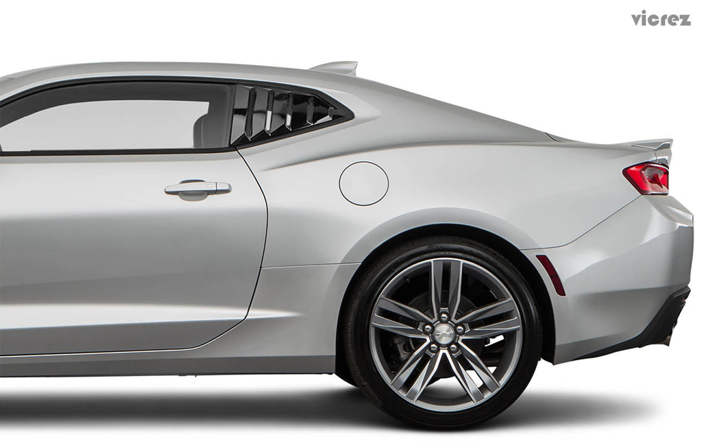 Vicrez LV Quarter Window Louvers vz101691 | Chevrolet Camaro 2016-2019