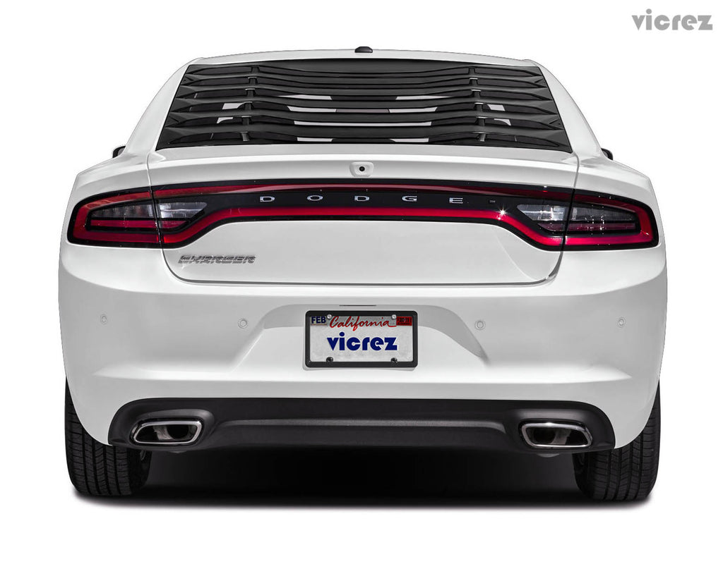 Vicrez LV Style Rear Window Louvers vz101677 | Dodge Charger 2011-2020