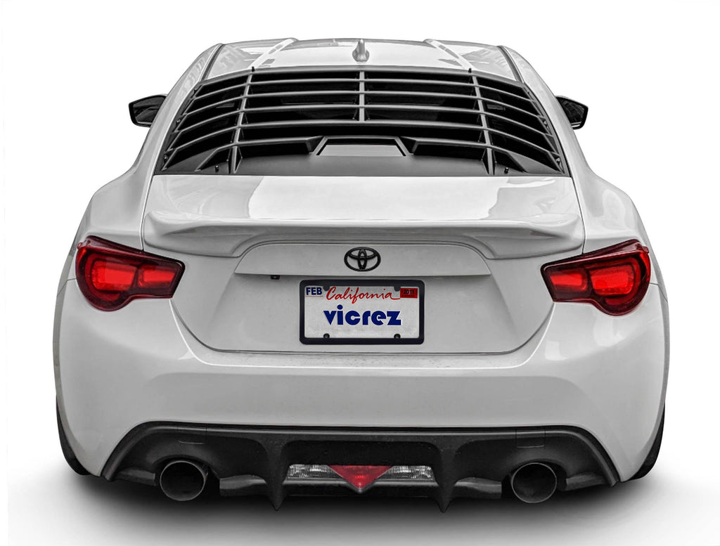 Vicrez LV Style Rear Window Louvers vz101678 | Scion FRS/ Subaru BRZ 2013-2019