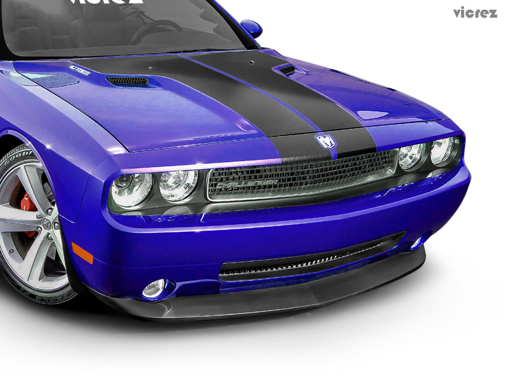 Vicrez MVZ Style Front Bumper Chin Lip vz101795 | Dodge Challenger 2008-2010