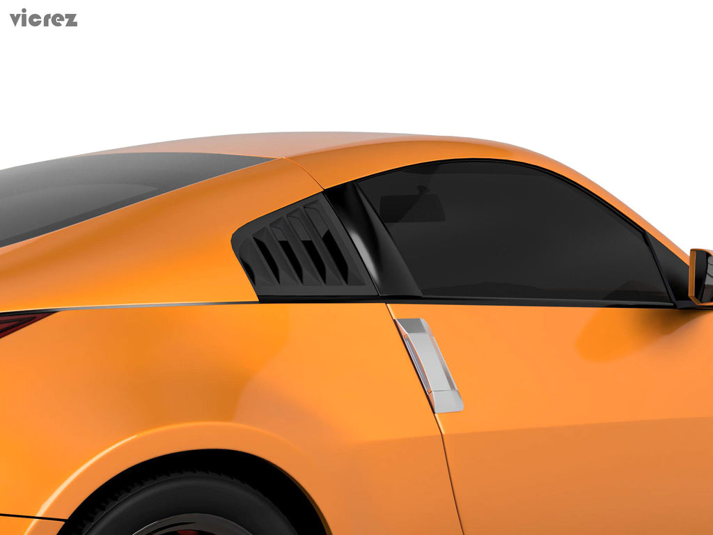 Vicrez LV Style Quarter Window Louvers vz100861 | Dodge Challenger 2008-2019