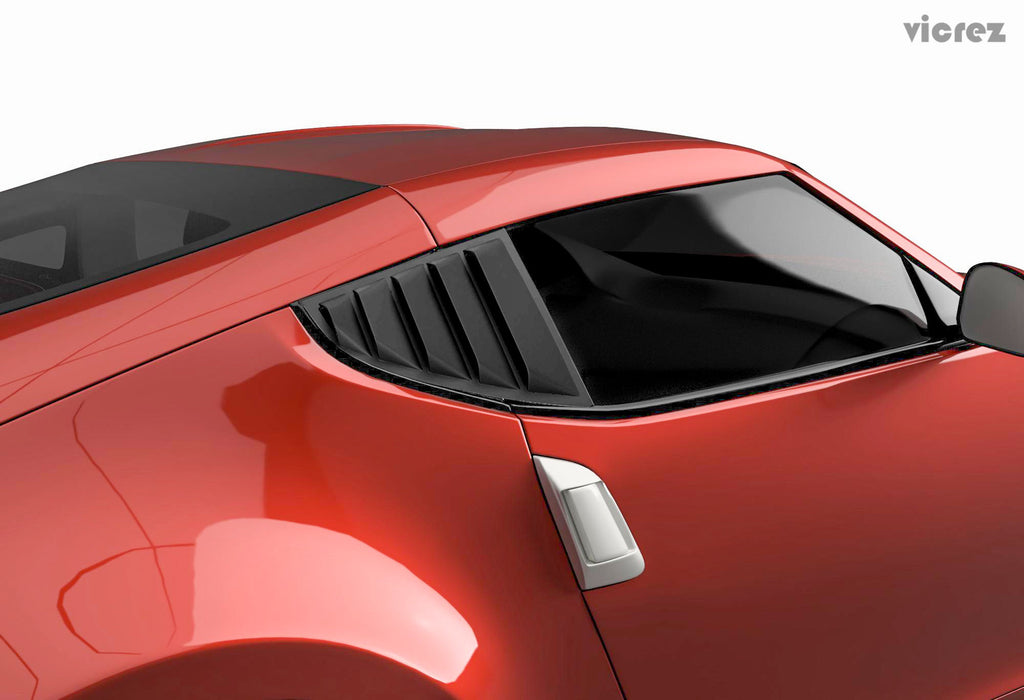 Vicrez LV Style Quarter Window Louvers vz100940 | Nissan 370z 2009-2020