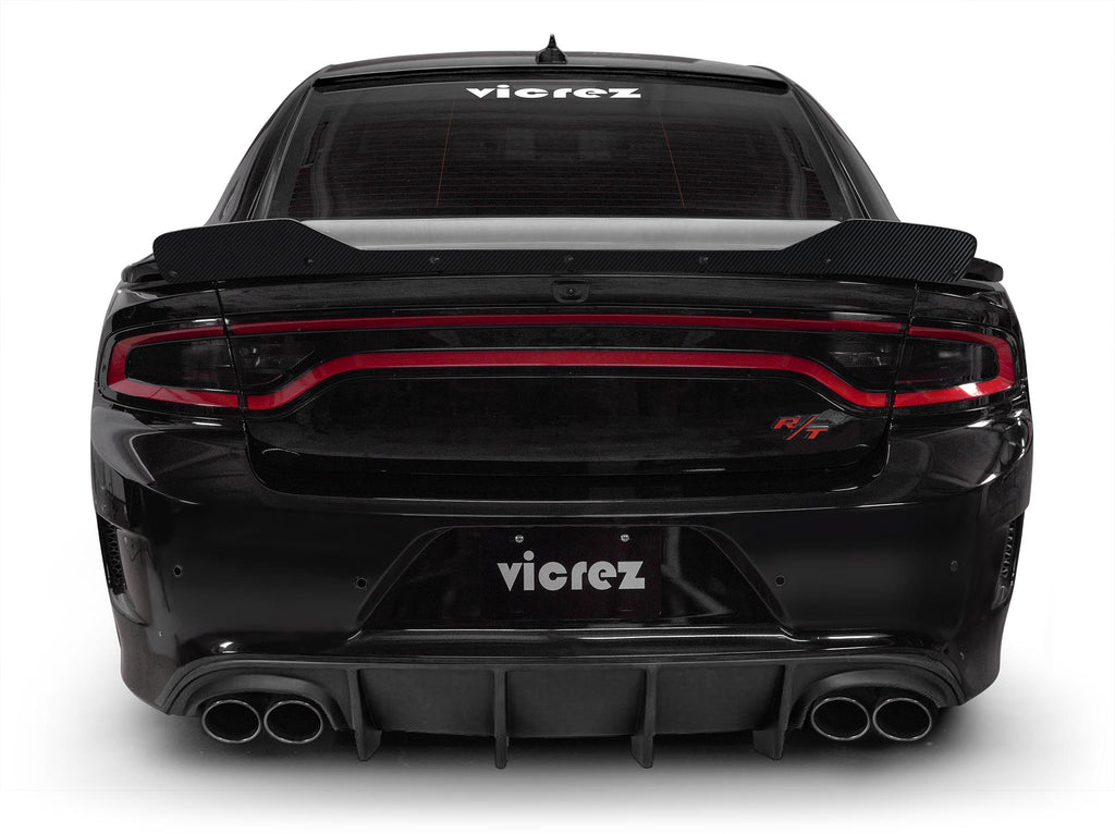 Vicrez QUAD Style Rear Diffuser vz101817 | Dodge Charger 2015-2020