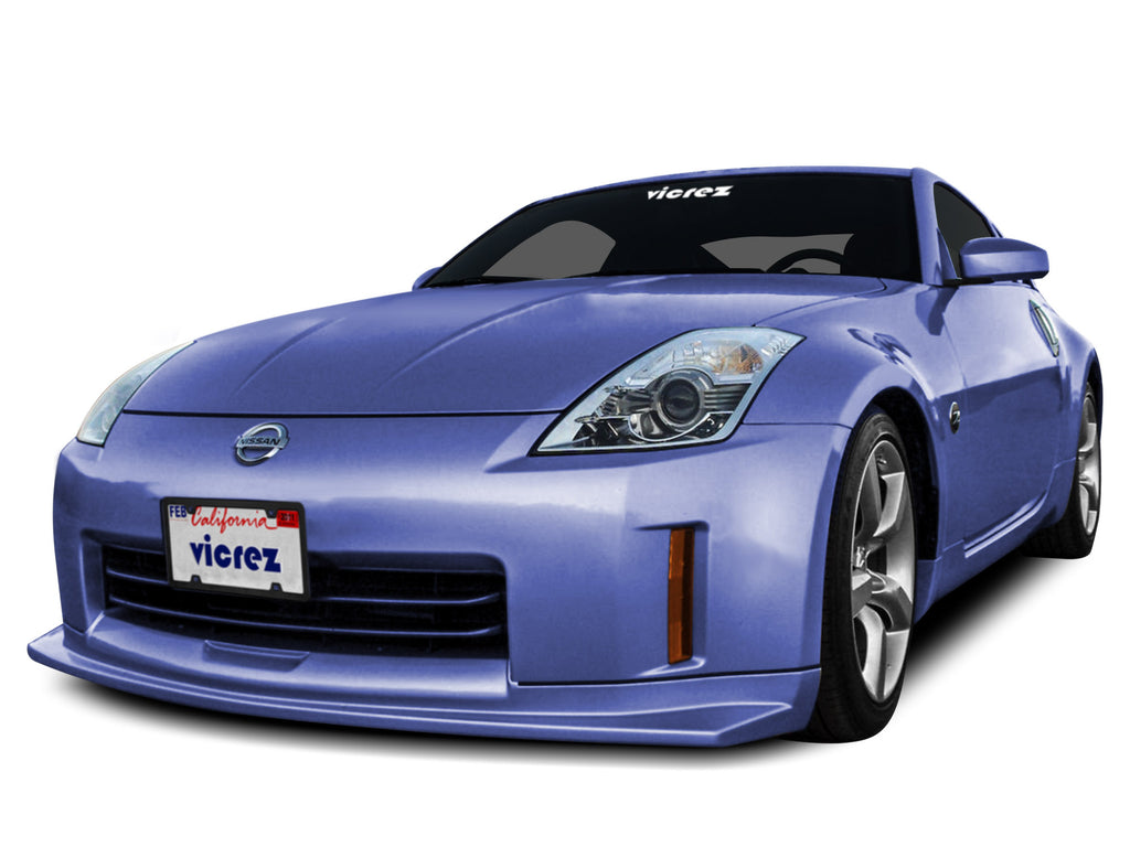 Vicrez R1 Style Front Bumper Lip Chin Spoiler vz101859 | Nissan 350z 2006-2009