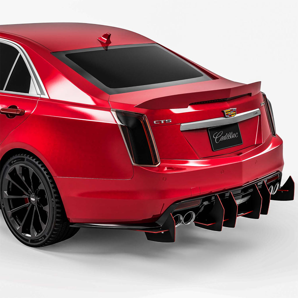 Vicrez Centa VR2 Rear Diffuser vz102374 | Cadillac CTS-V 2014-2021