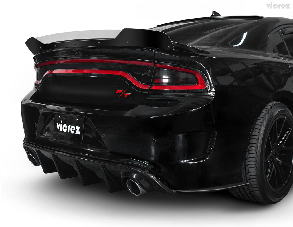 Vicrez VZ3 Style Rear Diffuser vz101708 | Dodge Charger SRT8 2012-2014