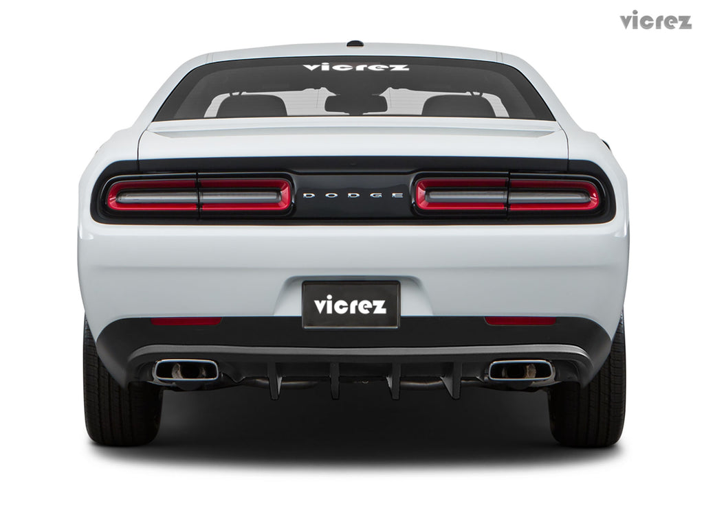 Vicrez V3R Style Rear Diffuser vz101701 | Dodge Challenger 2015-2019