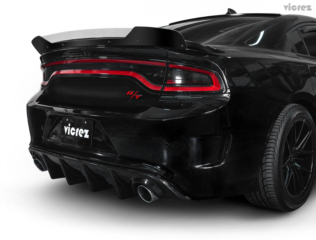 Vicrez V3R Style Rear Diffuser vz101705 | Dodge Charger 2015-2020