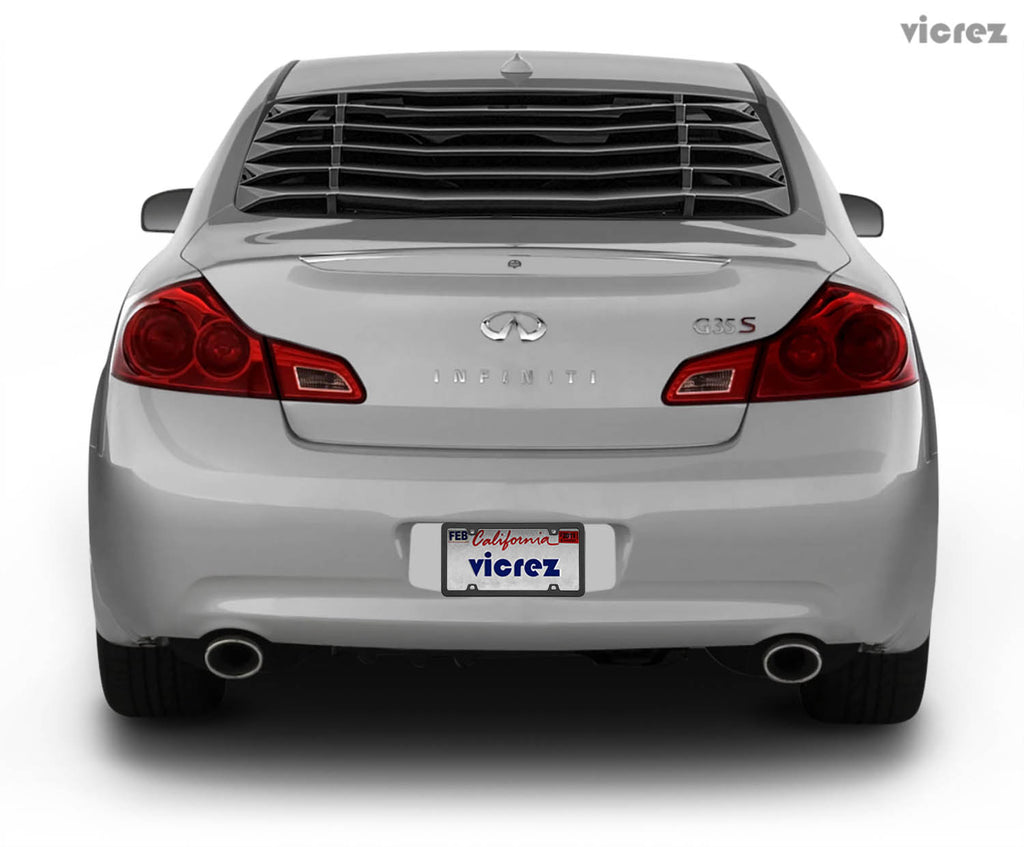 Vicrez V3R Style Rear Window Louvers vz101689 | Infiniti G35 Coupe 2003-2008