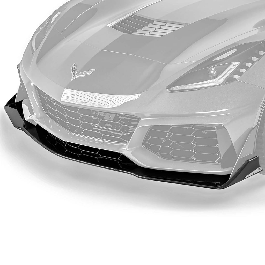 Vicrez VZR1 Style Front Lip vz102227| Chevrolet Corvette C7 2014-2019